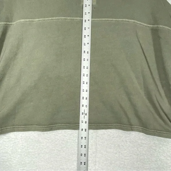 C&C California Sunwashed Beach Terry Sweater Women's S Green Crop Oversized NWT - Picture 9 of 9